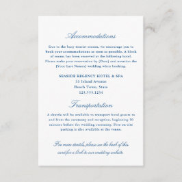 Elegant Blå inkvartering i Transport QR Tilläggskort