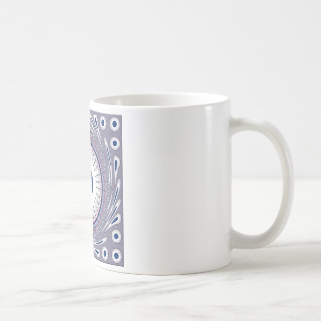 Elegant blå kaffemugg (Höger)