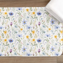 Elegant blå lila akvarell vildblomma