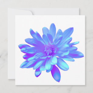 Elegant blå lila blommande blomma inbjudningar