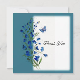 Elegant blå med blommor