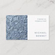 Elegant blå metallisk finanskonsult
