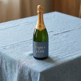Elegant Blå Minimalist et-tecken Bröllop 