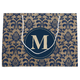 Elegant Blå Monogram
