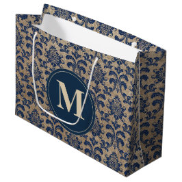 Elegant Blå Monogram