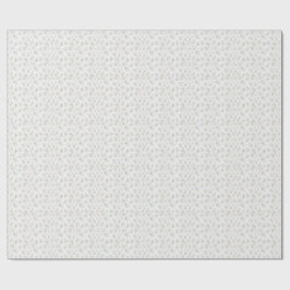 Elegant blå och elfenbensfärgad blomster presentpapper