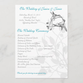 Elegant blå och grå kolibri kyss kärleksfågel program