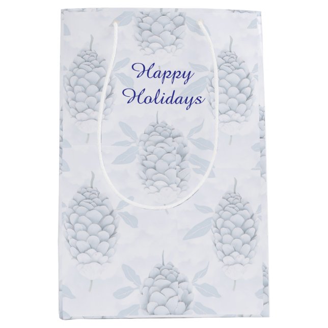 Elegant blå och silver jul  (Framsidan)