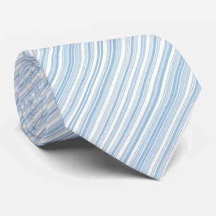 Elegant blå randig halsduk slips
