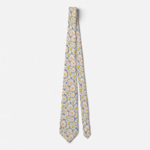 Elegant blå solros-halsduk slips