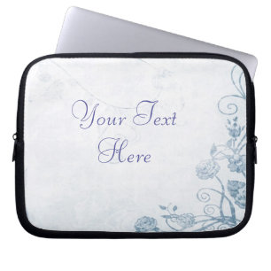 Elegant blå Vintage Laptop Sleeve