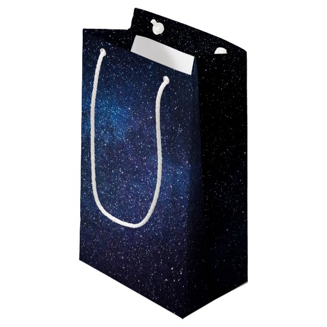 Elegant blå Vintergatan galaxstruktur (Framsidan Vinklad)