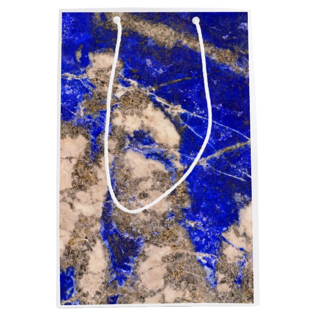 Elegant blå vit grått granitmarmor mönster (Framsidan)