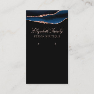 Elegant Blåblå Ro-Guld, judiskt svart Visitkort