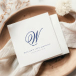 Elegant Blåbläddringsblöjor för flotta Pappersservett<br><div class="desc">Vi presenterar vår Elegant "Initial Navy Blue Birthday Napkins", perfekten som tillägg för att höja födelsedagsfirandet. De här blöjorna är utrustade med en rik marin blått nyans som utsöndrar sofistikering och stil. Varje napkin är försedd med en vackert designad inledning i ett klassiskt teckensnitt och lägger till en personlig till...</div>