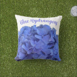 Elegant Blåblåvingade blommigtar för  av periwinkl Kudde<br><div class="desc">Elegant Blue periwinkle elegant blommigt hydrangeas Utomhuskudde - Vackra eleganter och graciös är periwinkle blue hydrangeas, denna skönhet kommer från mina blomsterträdgårdar på bakgården. Gör en underbar presentidé för den där blomentusiasten! Kolla in andra produkter med den här bilden i mina samlingar! Om du inte ser vad du behöver kan...</div>