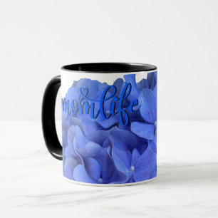 Elegant Blåblåvingade blommigtar Mugg
