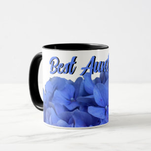 Elegant Blåblåvingade blommigtar Mugg