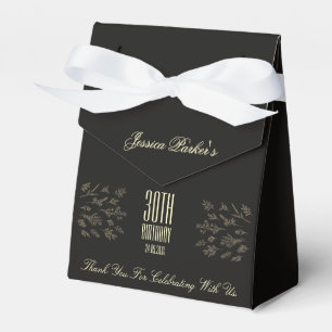 Elegant Black 30års födelsedag Presentaskar