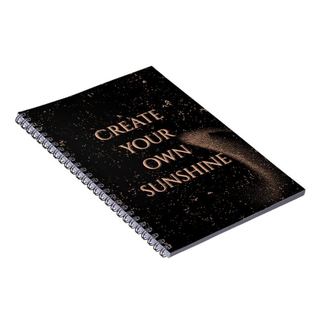 Elegant Black and Gold Aesthetic Notebook Anteckningsbok (Högra Sidan)