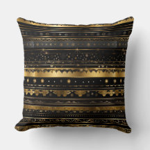 Elegant Black and Guld Vågrät Stripe