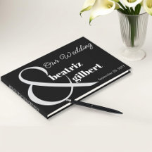 Elegant Black and White Ampersand Bröllop