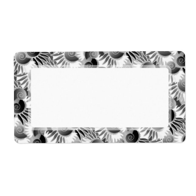 Elegant Black and White Art Deco 1920s Glamor Fraktsedel (Framsidan)