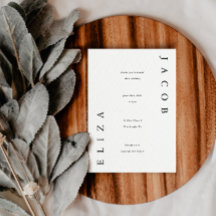 Elegant Black and White Bröllop