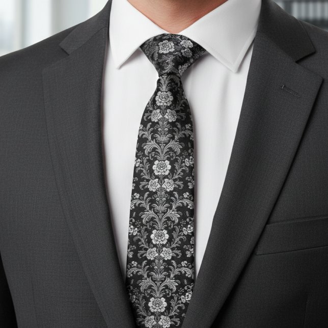 Elegant Black and White Damask - Vintage Baroque Slips (Skapare uppladdad)