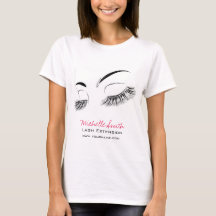 Elegant Black and White Eyelash Teckning Lash Pub
