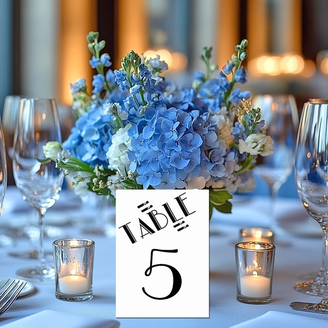 Elegant Black and White, Gatsby, Bordsnummer (Skapare uppladdad)