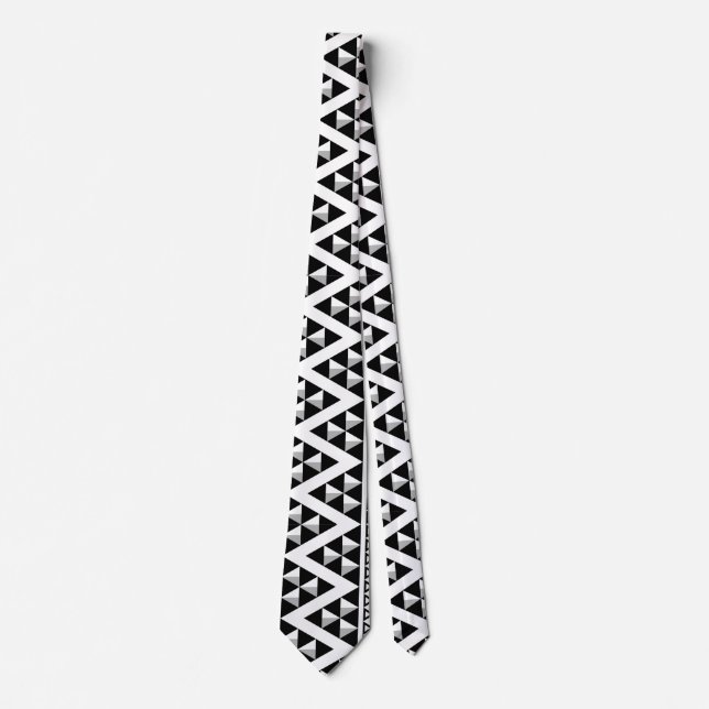 Elegant Black and White Geometric Aztec Mönster Slips (Framsida)