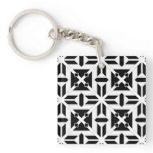 Elegant Black and White Geometric Pattern