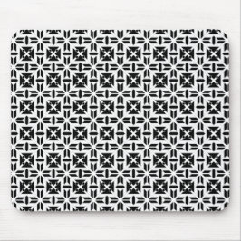 Elegant Black and White Geometric Pattern Musmatta