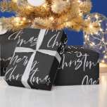 Elegant Black and White God jul Presentpapper<br><div class="desc">Elegant Svartvit God jul som är Papper. Lägg dina gåvor med detta svarta och vita god jul-omslag Pappert för att förbättra julandan. Kolla in butiken för andra pappra alternativ för julomslutning. Om du vill ha fler anpassningar kan du kontakta mig på mypaperlove2021@gmail.com</div>