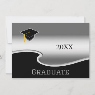 Elegant Black and White med Photo Studenten Meddelande