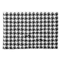 Elegant Black and White Mönster Kitchen Towels
