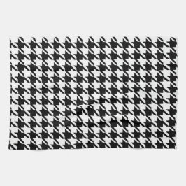 Elegant Black and White Mönster Kitchen Towels Kökshandduk