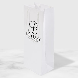 Elegant Black and White Personlig Bridesmaid