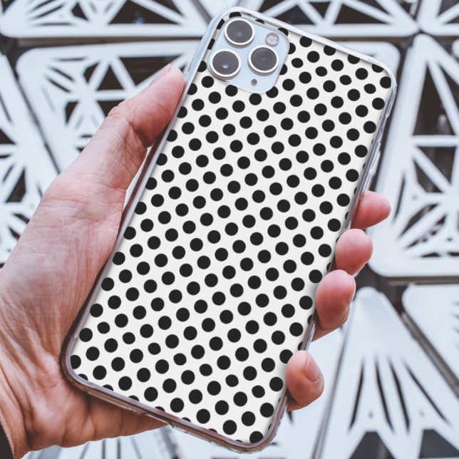 Elegant Black and white Polka dots mönster Classic (Skapare uppladdad)
