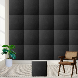Elegant Black and White Starry Night Kakelplatta