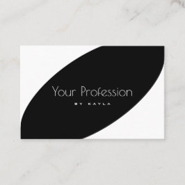 Elegant Black and White Stil Professionell Modern Visitkort