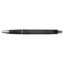 Elegant Black Anpassningsbar Monogram Namn Ballpoi