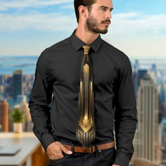 Elegant Black Art Deco Geometric Mönster Vintage Slips