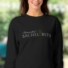 Elegant Black Bachelorette Party Sweaters T Shirt