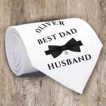 Elegant Black Bow Best Pappa & Make Far's Day