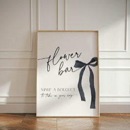 Elegant Black Bow Flower Pub Skapa en Bouquet