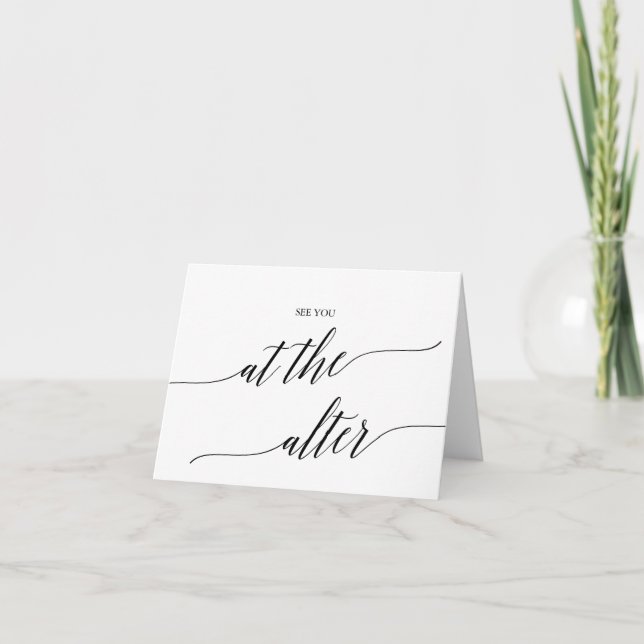Elegant Black Calligraphy (svart kalligrafi): Kort (Framsida)