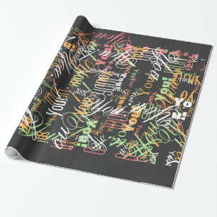 Elegant Black Carbon Fiber Stil Skriv ut bakgrund Presentpapper