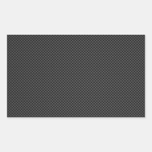 Elegant Black Carbon Fiber Stil Skriv ut bakgrund Rektangulärt Klistermärke